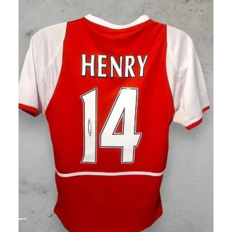 Thierry Henry's  Arsenal 2003/04 'Invincibles' Signed and Framed Shirt
