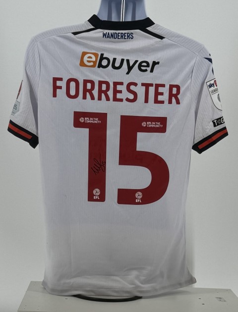 William Forrester's Bolton Wanderers Signed Match Worn Shirt, vs Birmingham City