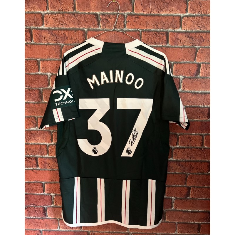 Kobbie Mainoo's Manchester United 2023/24 Signed Away Shirt