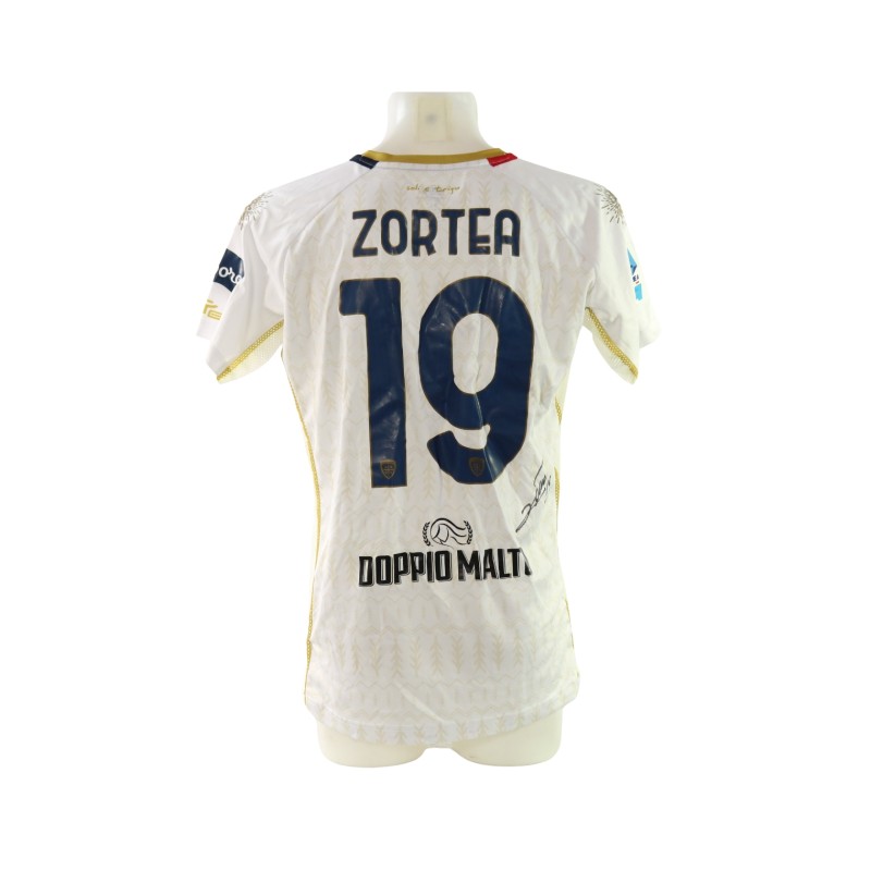 Maglia Zortea Unwashed Milan vs Cagliari, 2025 - Autografata