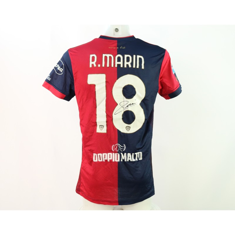 Maglia Marin Unwashed, Udinese vs Cagliari 2024 - Autografata