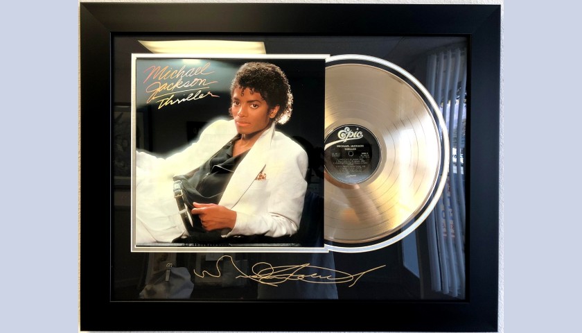 Framed "Thriller" Gold-Plated Record 