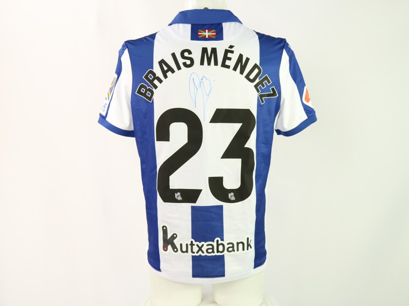 Brais' Signed Unwashed Shirt, Real Sociedad vs Barcelona 2024