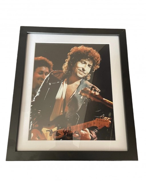 Bob Dylan Signed and Framed Photograph