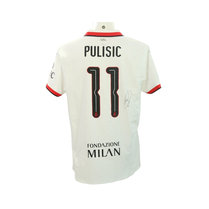 Maglia ufficiale Pulisic Milan, UCL 2024/25 - Autografata