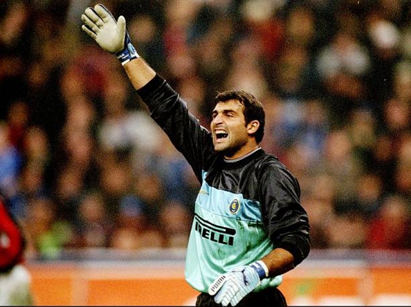 Peruzzi's Inter Match Shirt, 1999/00 - Signed with Dedication