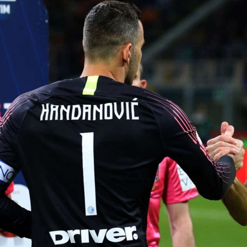 Maglia Handanovic indossata Inter-Chievo 2019 - Patch Inter Forever