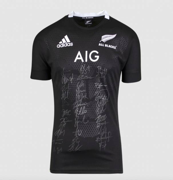 New Zealand 2021 Squad Signed Rugby Shirt