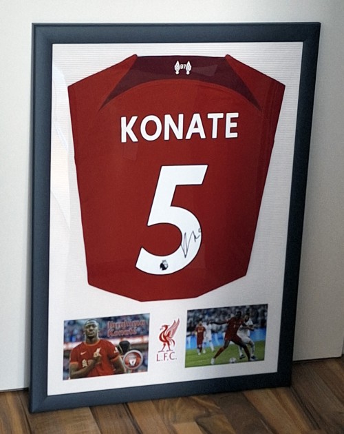 Ibrahima Konaté's Liverpool 2022/23 Signed And Framed Shirt