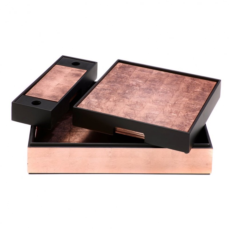 Blush Gold Silver Leaf Matbox