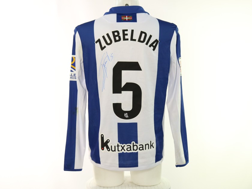 Zubeldia's Real Sociedad vs Rayo Vallecano Signed Unwashed Shirt, Copa del Rey 2025