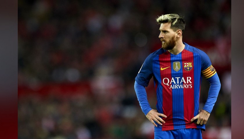 Messi's Barcelona Match Shirt, Liga 2016/17