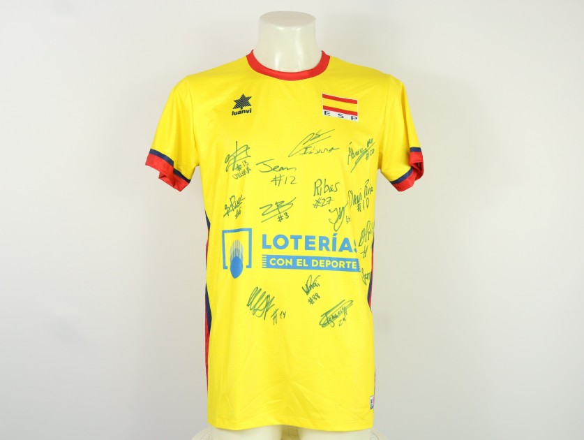 Spain Men's National Team Jersey at the European Championships 2023 - signed by the team