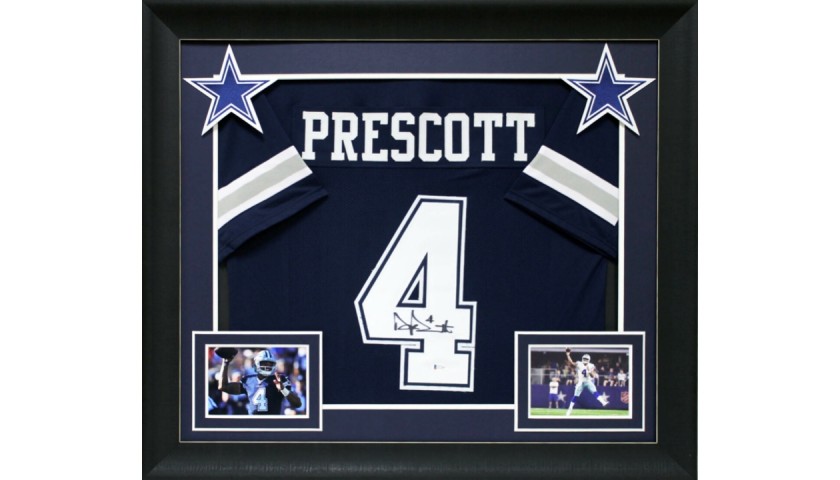 Dak Prescott Signed Framed Jersey - CharityStars