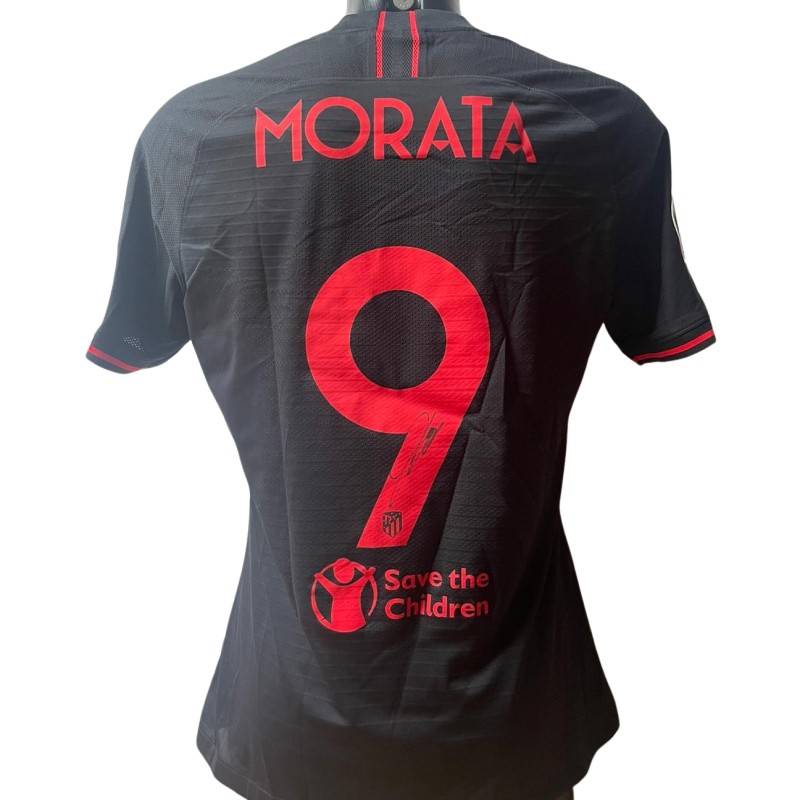 Morata's Juventus Match-Issued Shirt, 2019/20 - Signed with video evidence