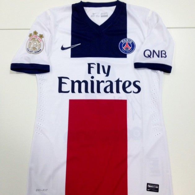 Cavani match issued shirt, Paris Saint-Germain, Ligue 1 13/14 - signed