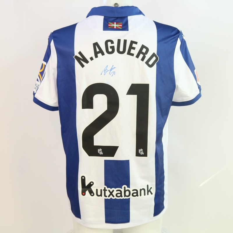 Aguerd's Signed Unwashed Shirt, Real Sociedad vs Osasuna 2024