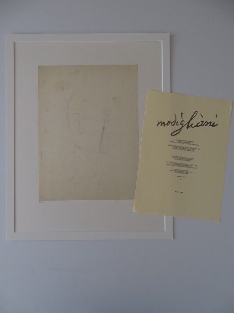 Amedeo Modigliani Signed Lithograph