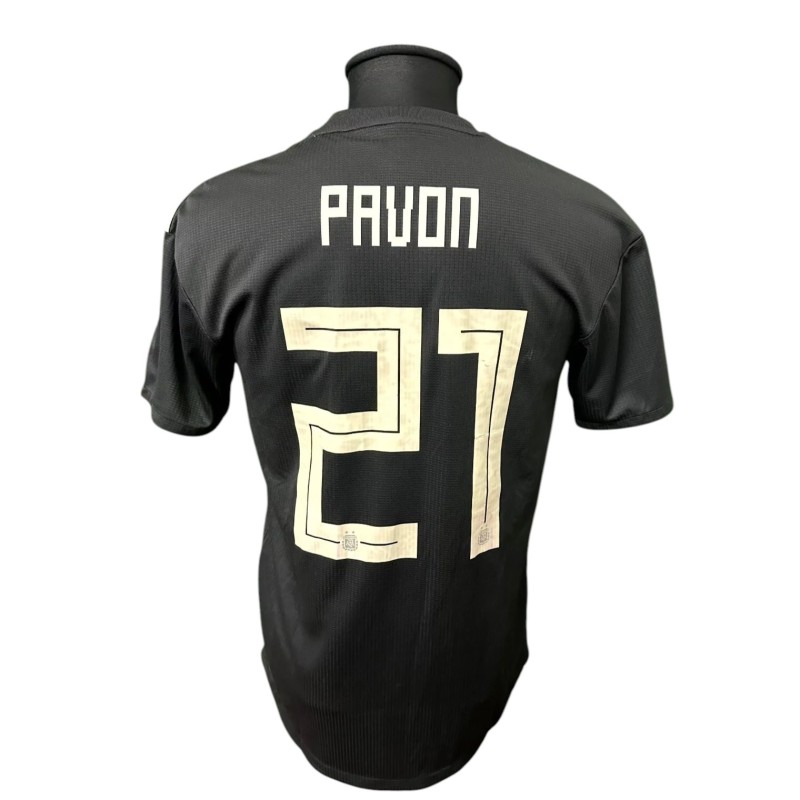 Pavon's Issued Shirt, Argentina vs Italy 2018