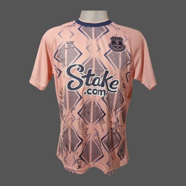 Everton FC 2022/23 Squad Signed and Framed Shirt