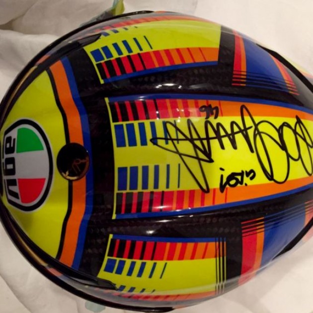Autographed Helmet by Valentino Rossi 