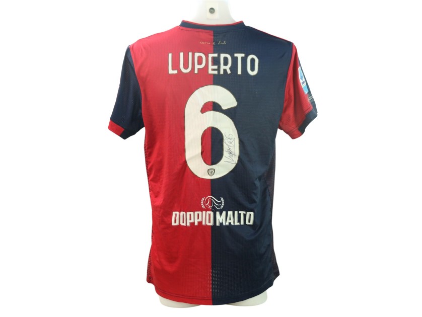 Luperto's Signed Unwashed Shirt, Juventus vs Cagliari 2024