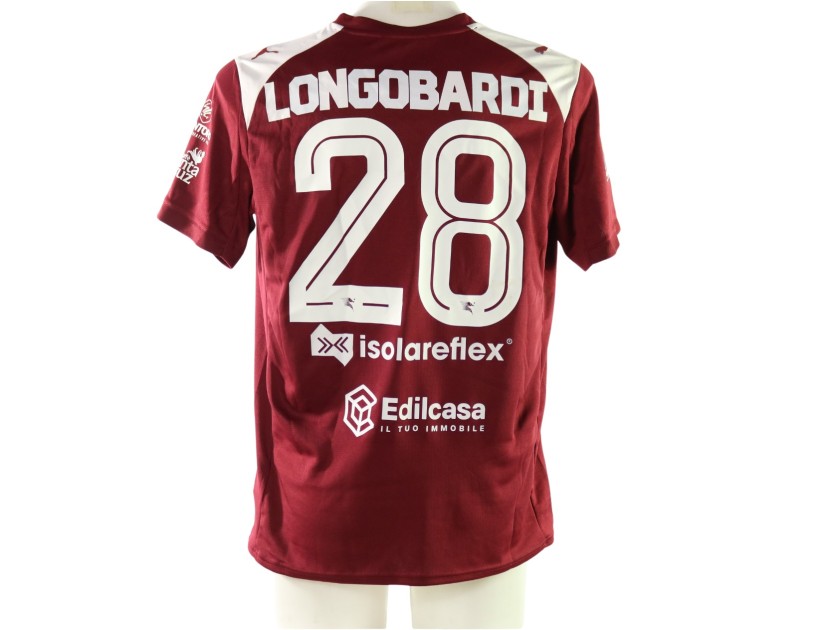 Longobardi's Unwashed Shirt, Salernitana vs Foggia 2025 - Carlo Ricchetti Special Patch