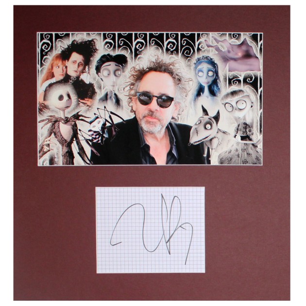 Autograph with Display by Tim Burton