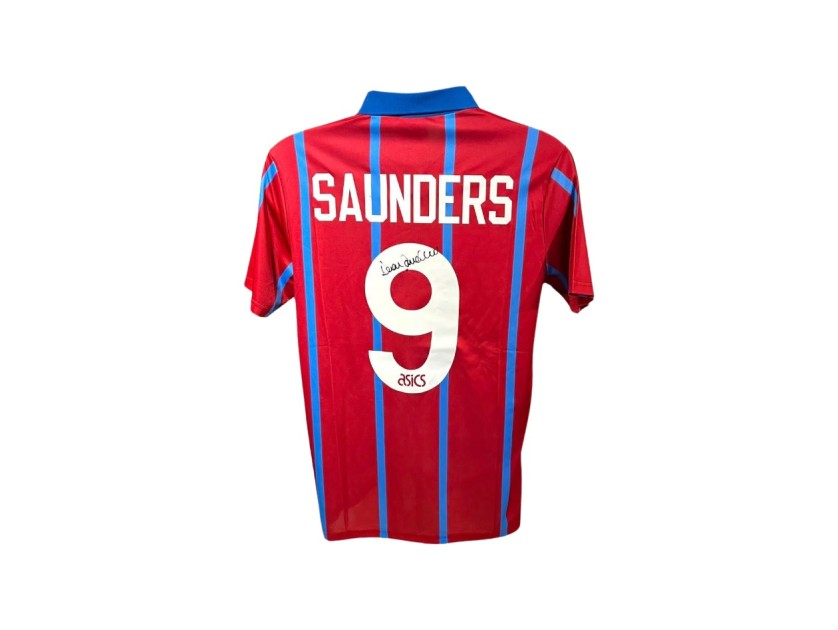 Dean Saunders' Aston Villa Signed Replica Shirt