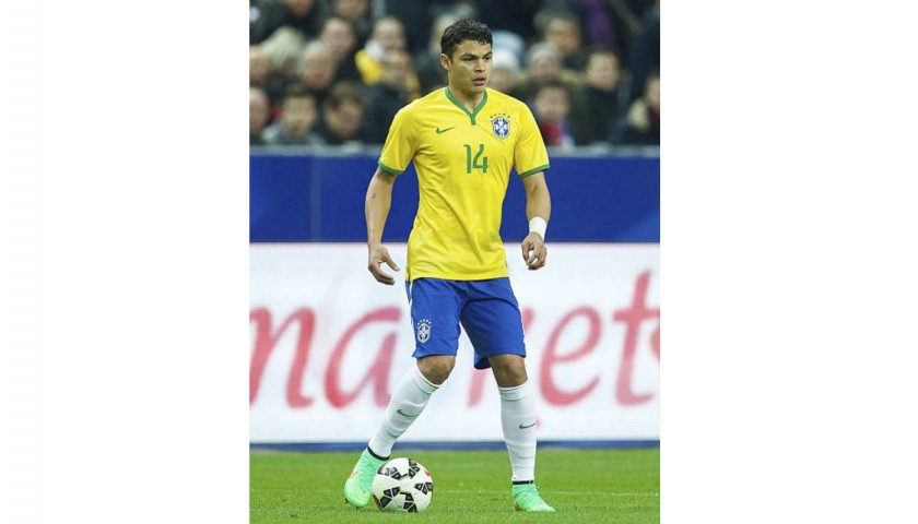 Thiago Silva's Brazil Match Shirt, 2015