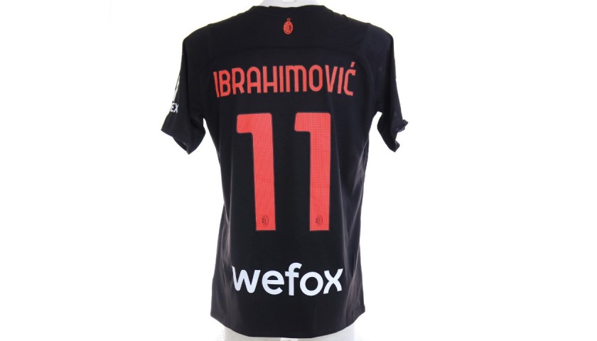 Ibrahimovic's Milan Match-Issued Shirt, 2021/22