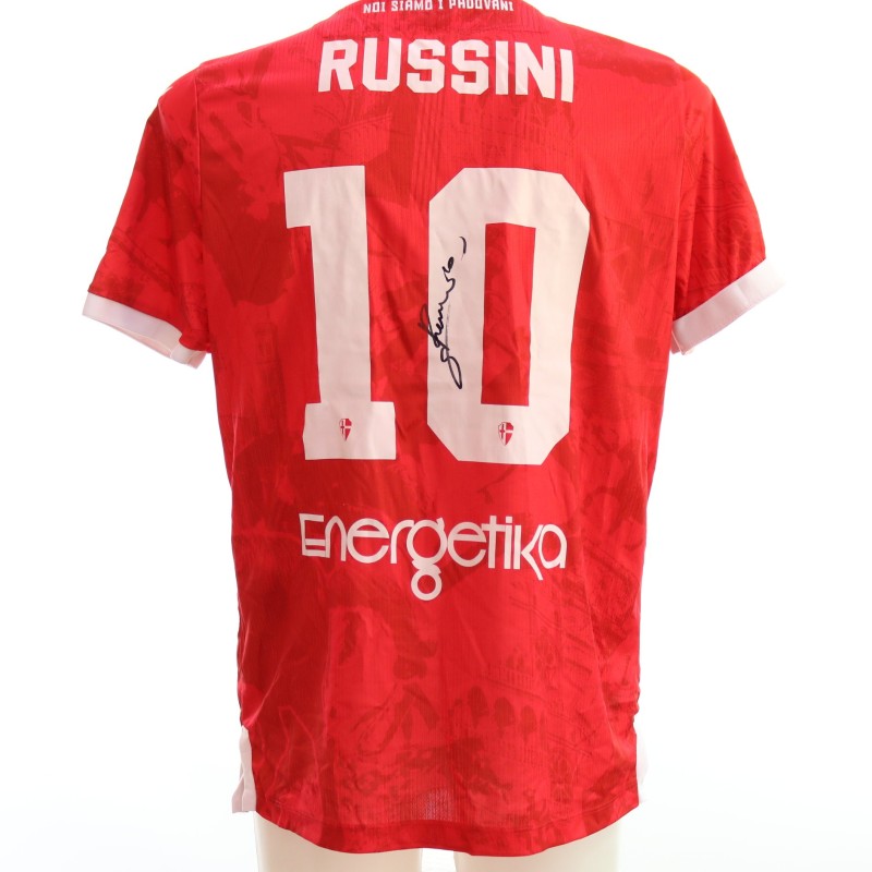 Russini's SIgned Unwashed Shirt, Caldiero Terme vs Padova 2024