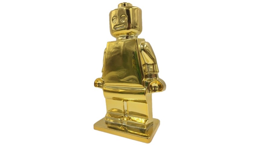 "Alter Ego Oscar Gold" - Sculpture by Alessandro Piano