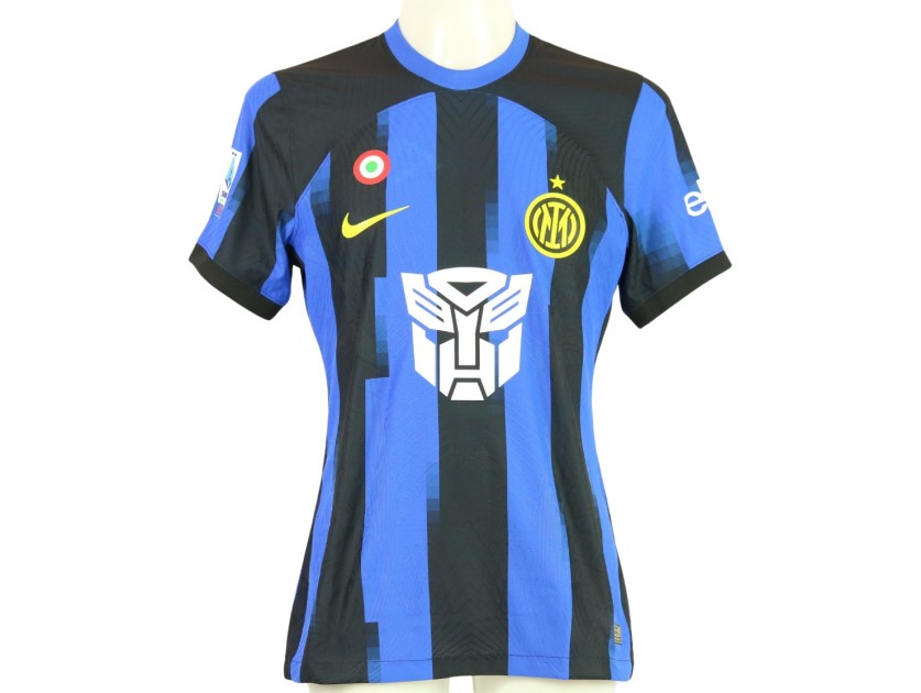 Dimarco's Signed Match Shirt, Inter vs Udinese 2023 - Transformers Special  Edition - CharityStars