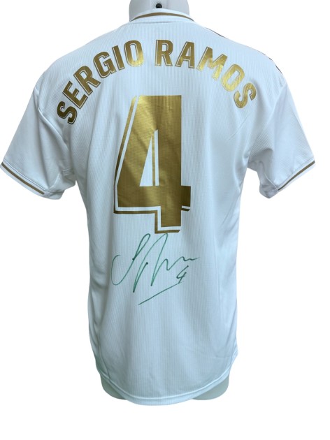 Sergio Ramos Real Madrid Official Signed Shirt, 2019/20 