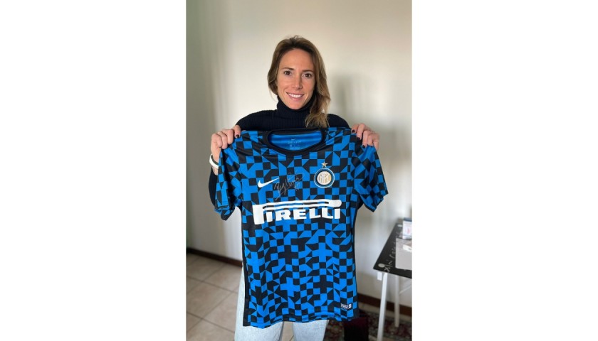 Baresi's Inter Worn and Signed Pre-Match Shirt, 2019/20