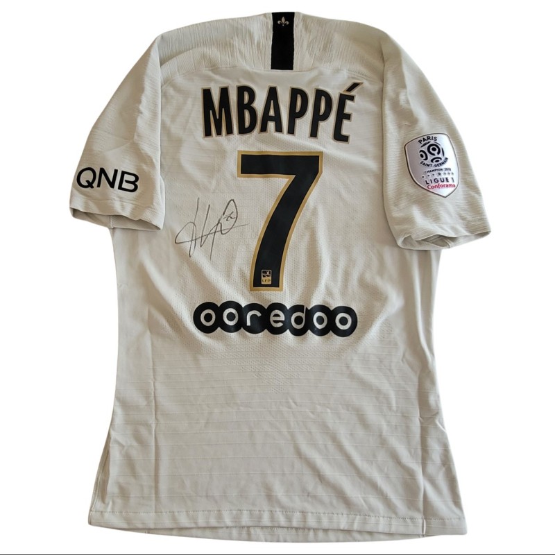 Mbappe's PSG Match Signed Shirt, 2018/19