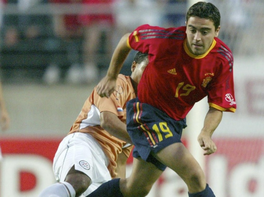 Xavi's Spain Match Shirt, WC 2002