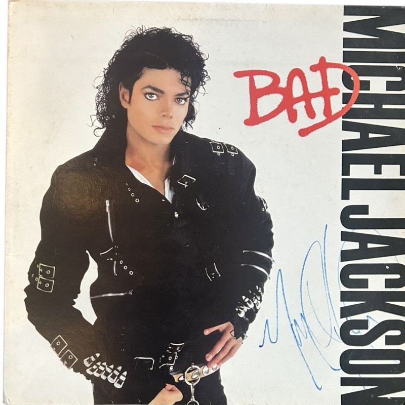 Michael Jackson Signed 'Bad' Vinyl LP