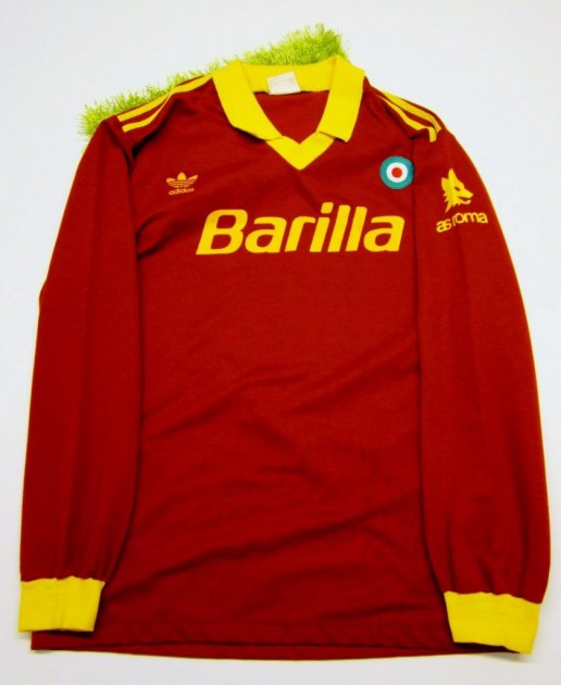 Giannini match worn shirt, Roma, Serie A 1991/1992 - CharityStars