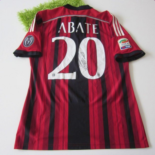 Abate match worn shirt, Empoli-Milan September 23 2014, signed - COA