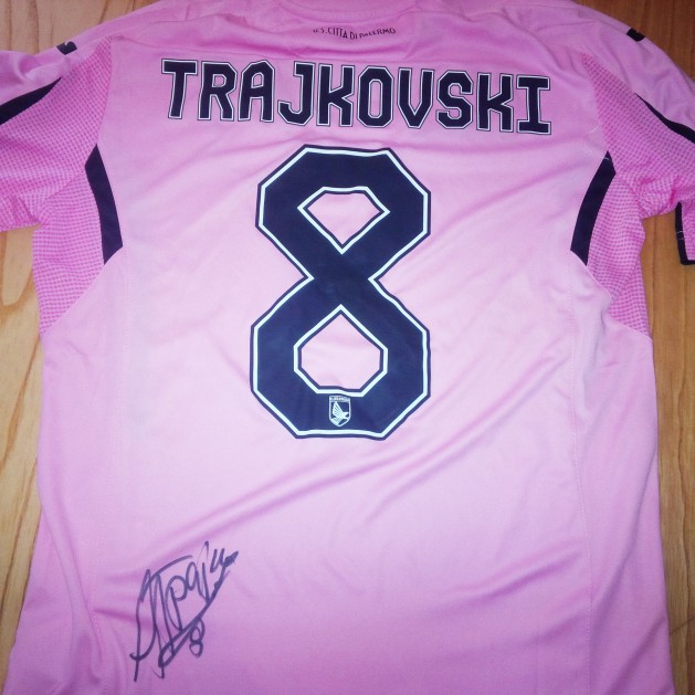 Palermo shirt celebrating new player Trajkovski - signed