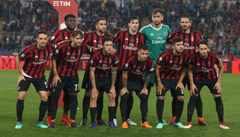 Abate's Match-Worn Juventus-Milan Shirt, 2018 TIM Cup Final