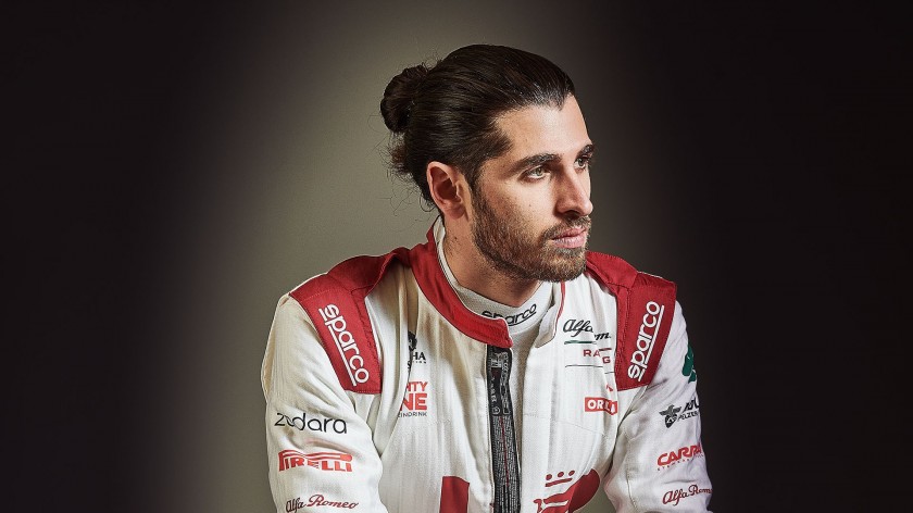  Giovinazzi 2021 Official Signed Race Suit in Display