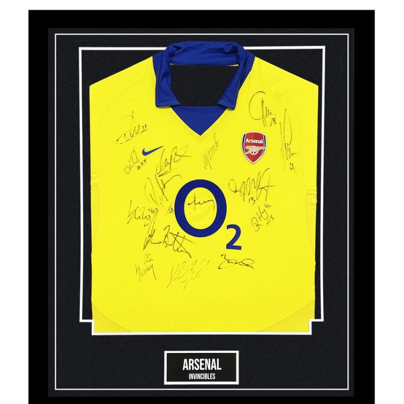 Arsenal Invincibles Signed and Framed Shirt