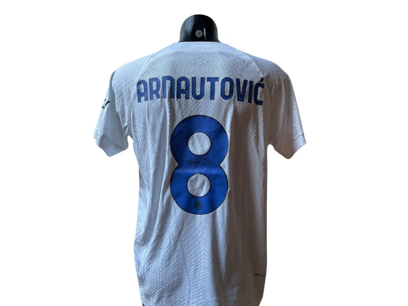 Arnautovic Replica Inter Shirt, 2023/24 - Signed with video proof