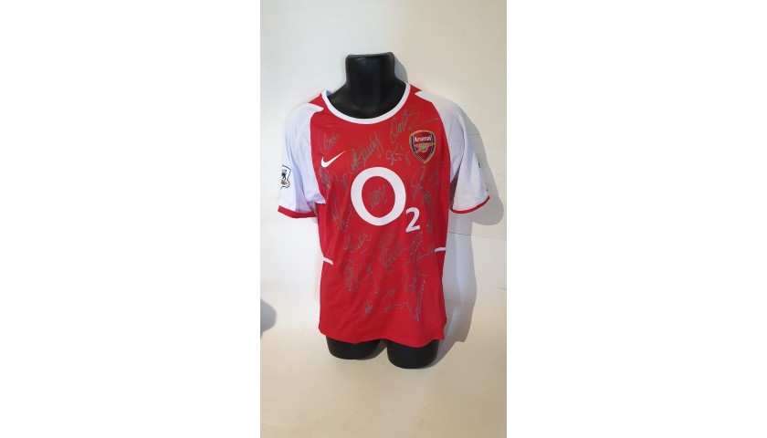 Arsenal Invincibles Squad Signed Replica Shirt