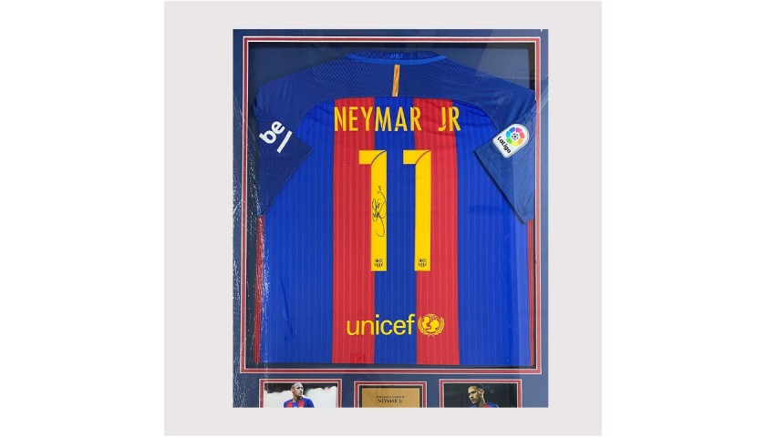 Neymar's Barcelona Signed Shirt, 2016/17