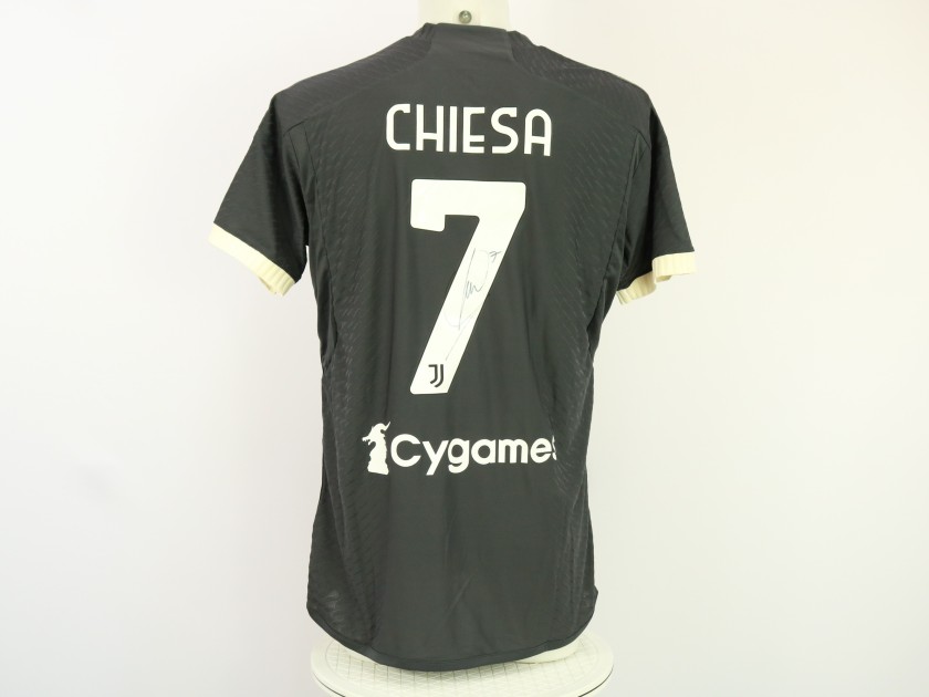 Chiesa's Juventus Signed Match Shirt, 2023/24 