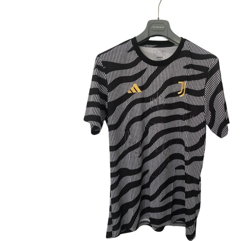 Juventus Pre-Match Shirt, 2023/24 - Signed by the Players